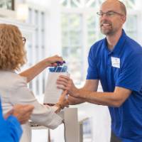 Honoree receiving bag